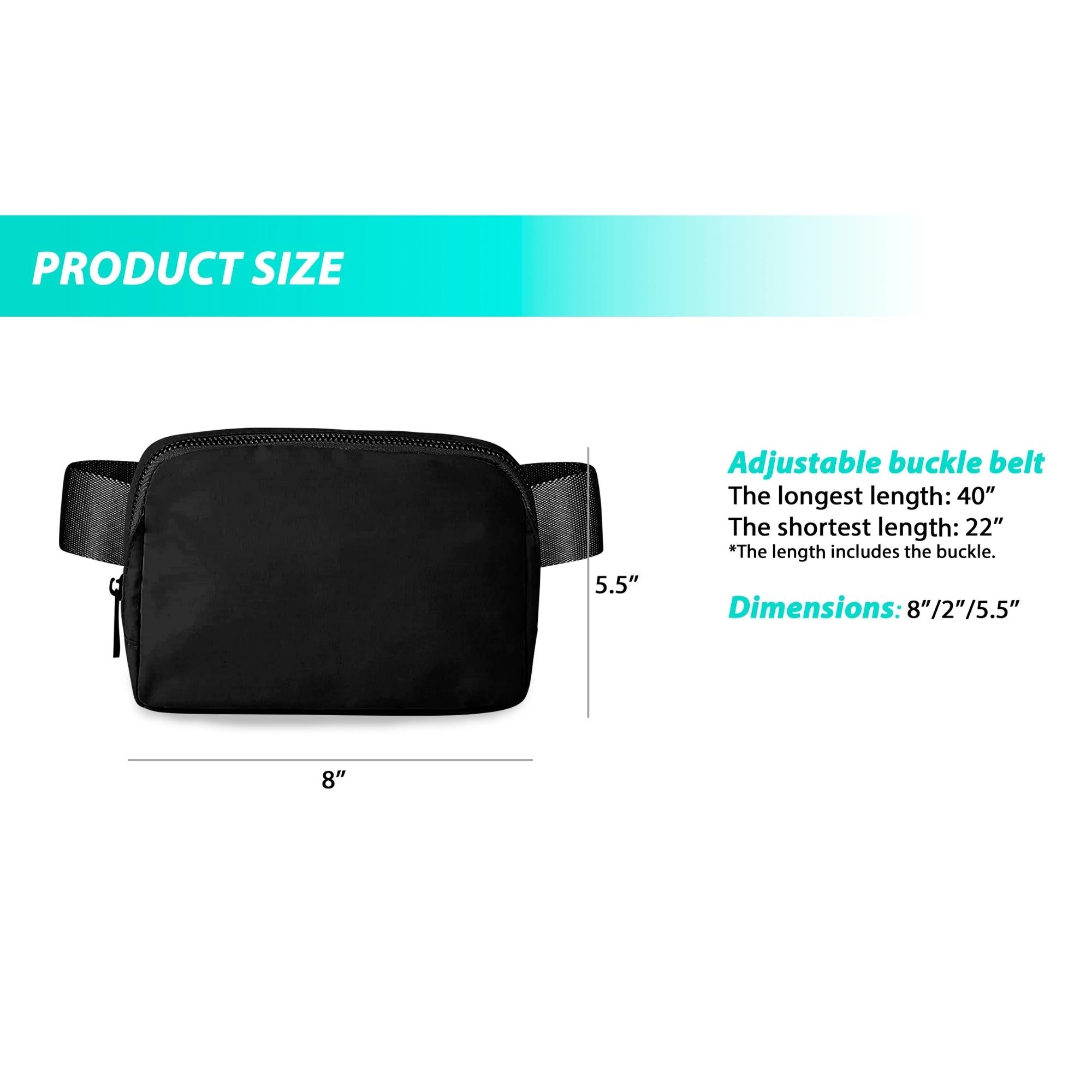 Unisex Fanny Pack with Adjustable Strap Small Waist Pouch