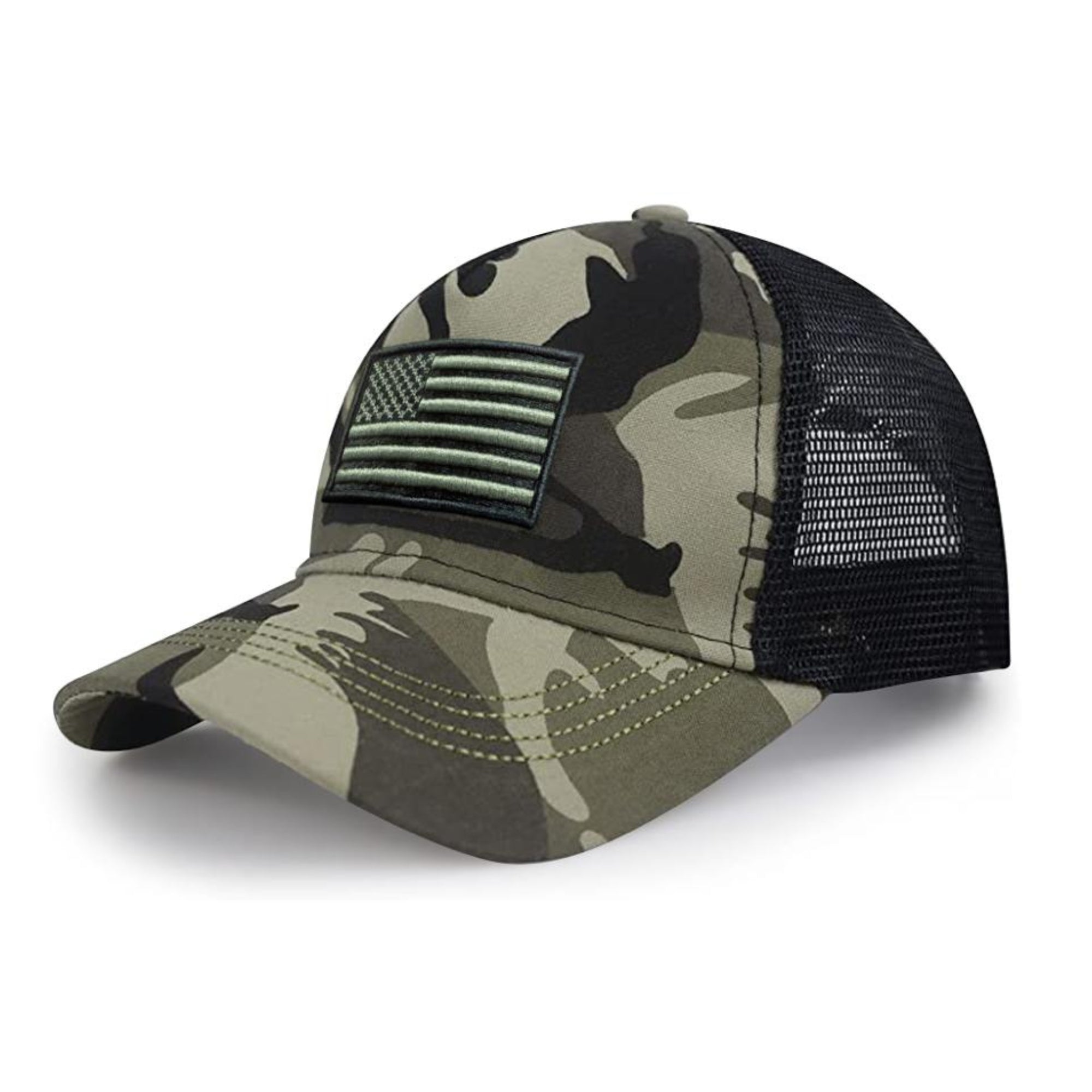 American Flag Trucker Hat for Men and Women