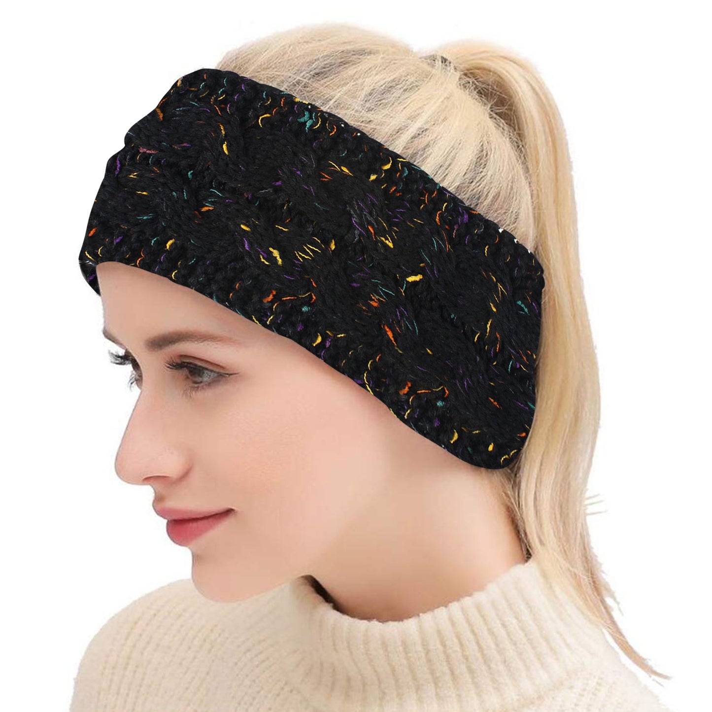 Women's Soft Winter Fleece-Lined Earband (3-Pack)