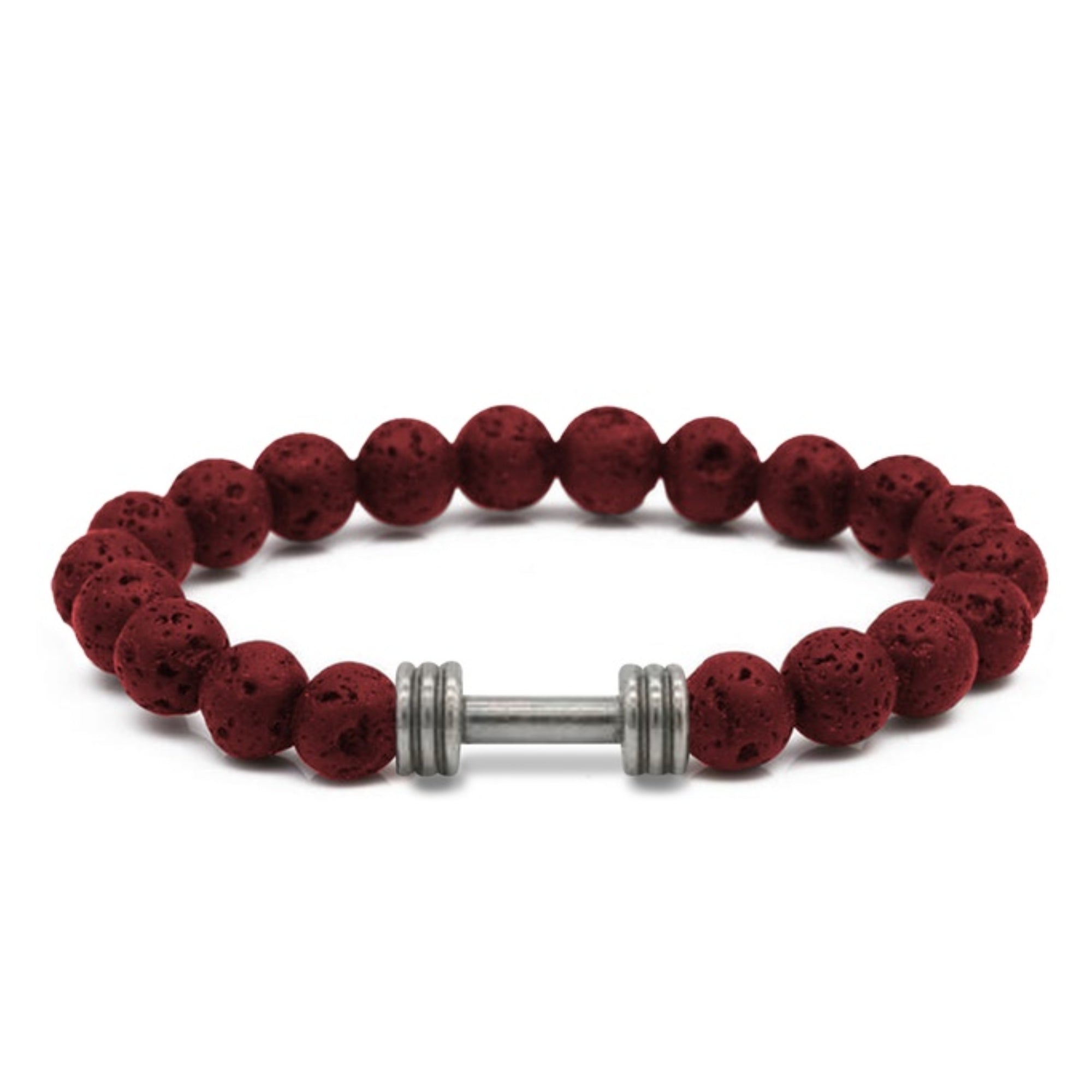 Men's Natural Stone Dumbbell Bracelet by Akor