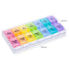 AM PM Weekly 7 Day Colorful Pill Organizer (2-pack)