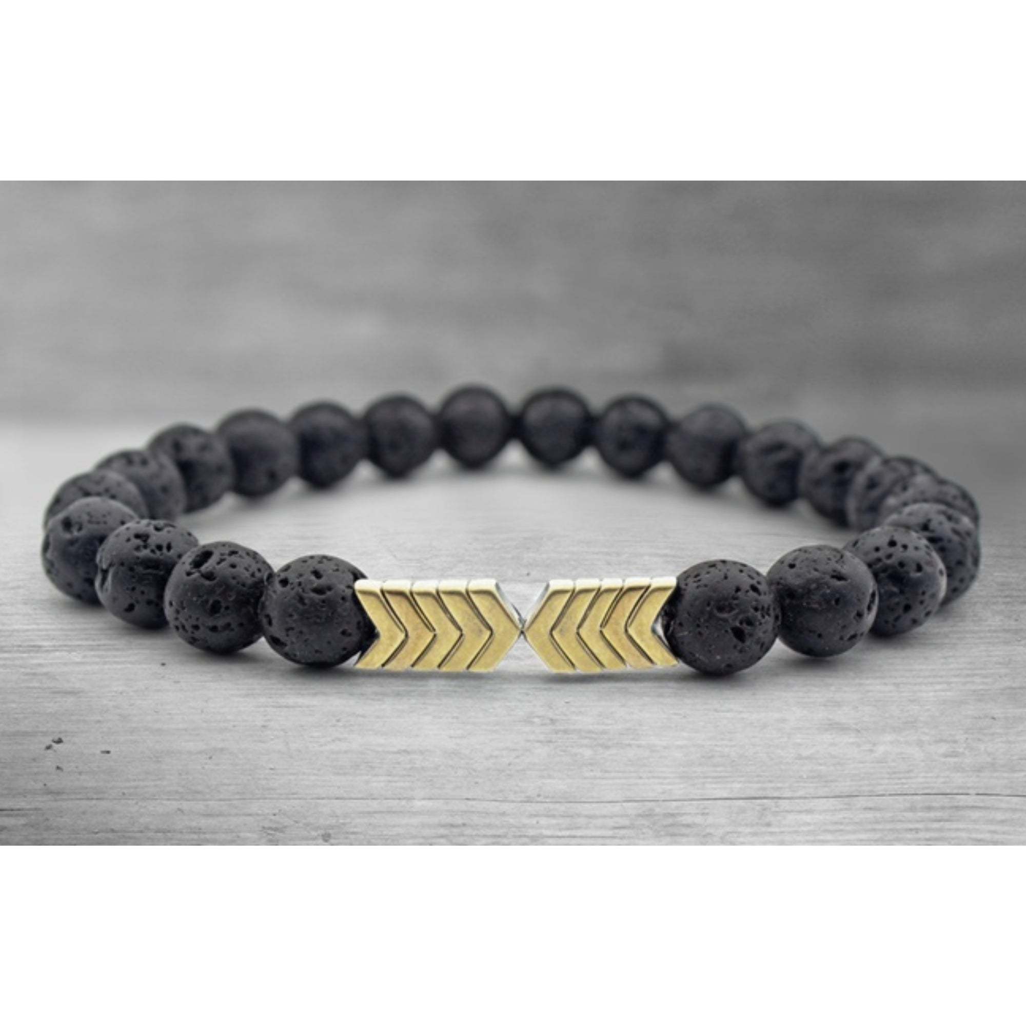 Lava Stone Diffuser Bracelet with Optional Essential Oils