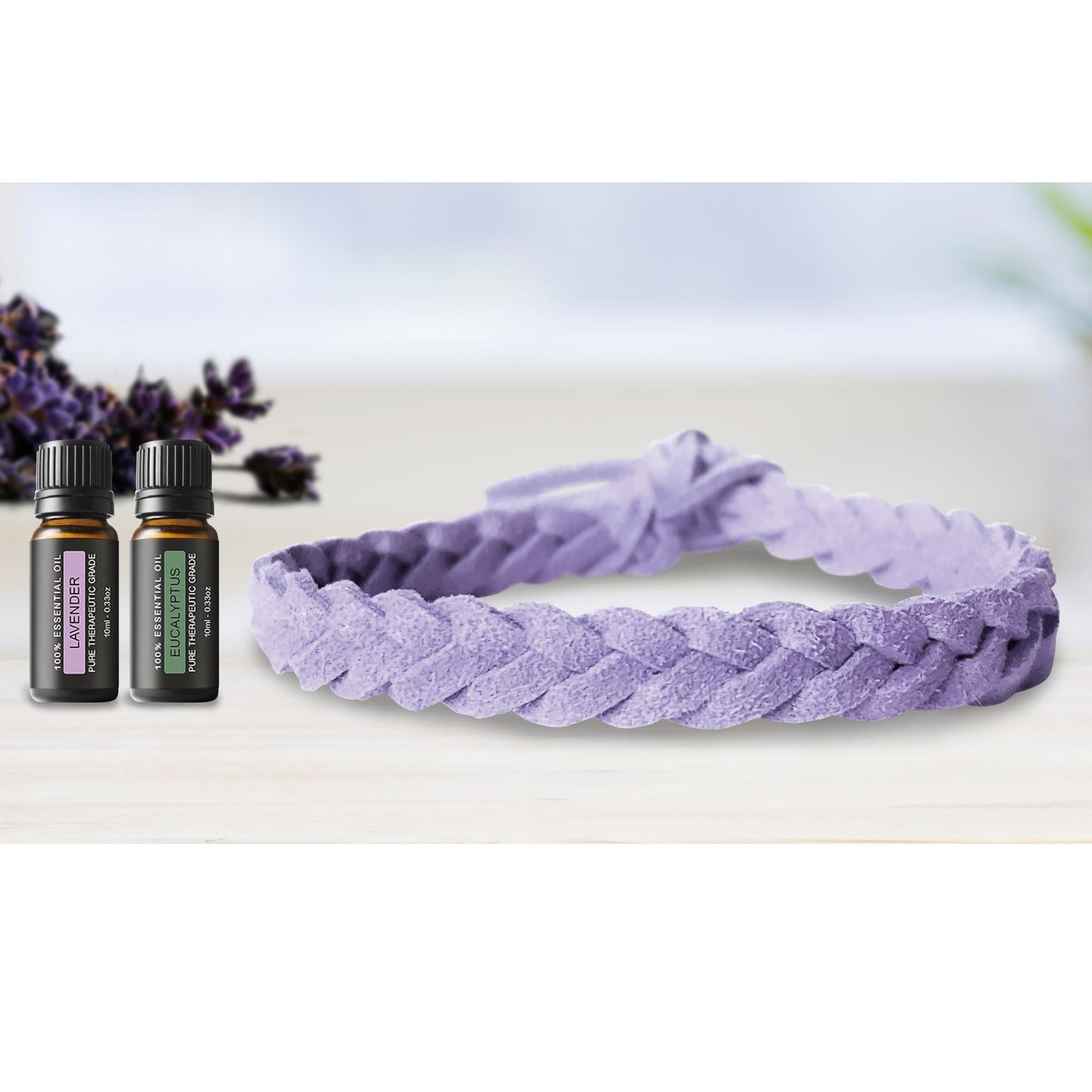 Super-Soft Braided Essential Oil Diffuser Bracelet Faux Suede