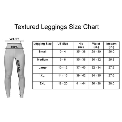Women's High Waist Butt Lift Tummy Control Yoga Pants Textured Leggings