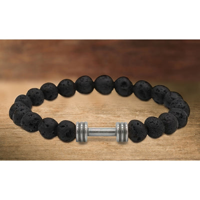 Lava Stone Super-Energy Diffuser Bracelet with Optional Essential Oils