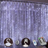 300 Led Window Curtain String Lights with Remote Control - 8 Modes