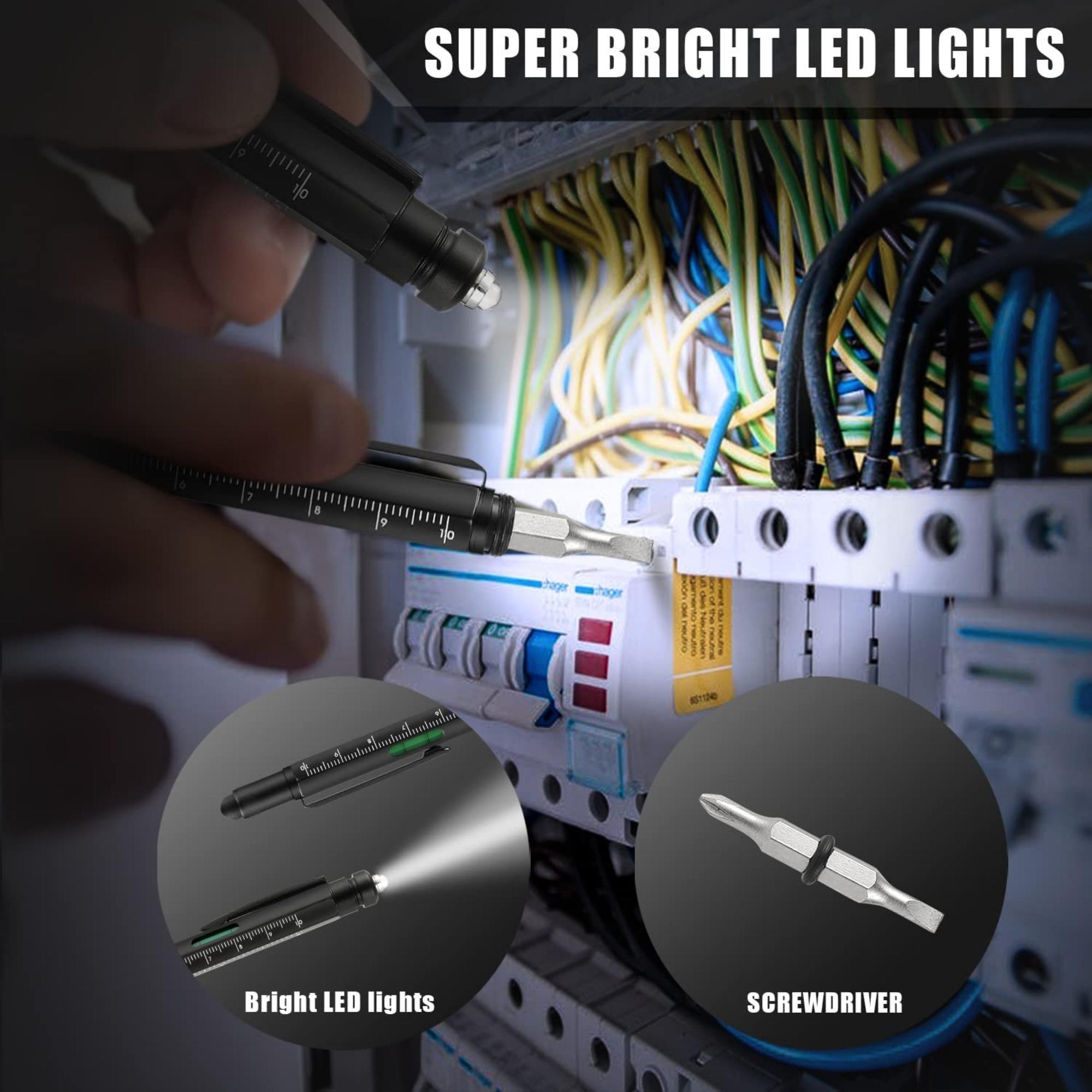 Multi-Tool 2-Piece Pen Set with LED Light