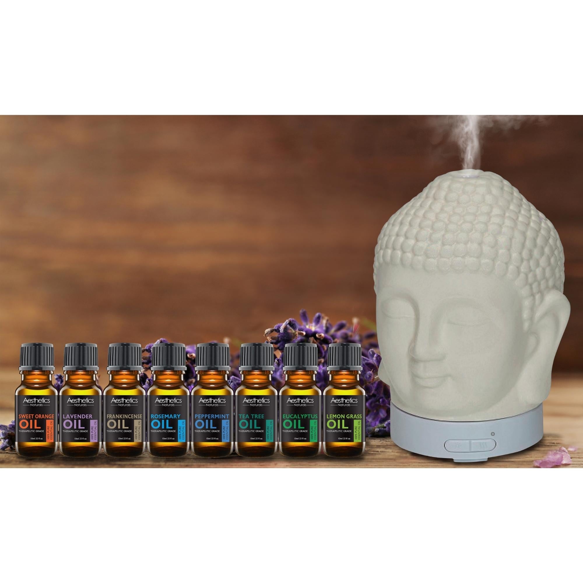 Ultrasonic Cool-Mist Aroma Diffuser with Optional Oils