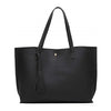 SoCal High-Quality Women's Trendy Faux Leather Tote Bag