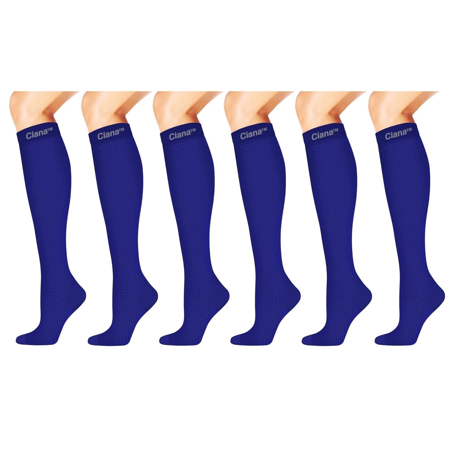Graduated Compression Support Socks (6-Pack)