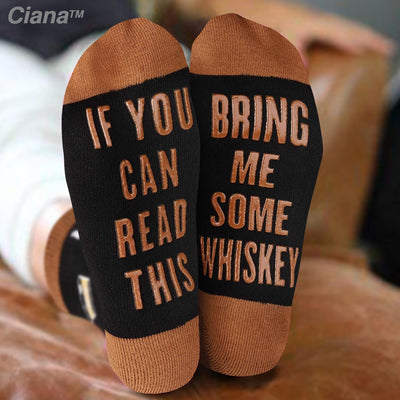 Unisex NoveltySocks "If You Can Read This, Bring Me..." Patterned Fun Socks