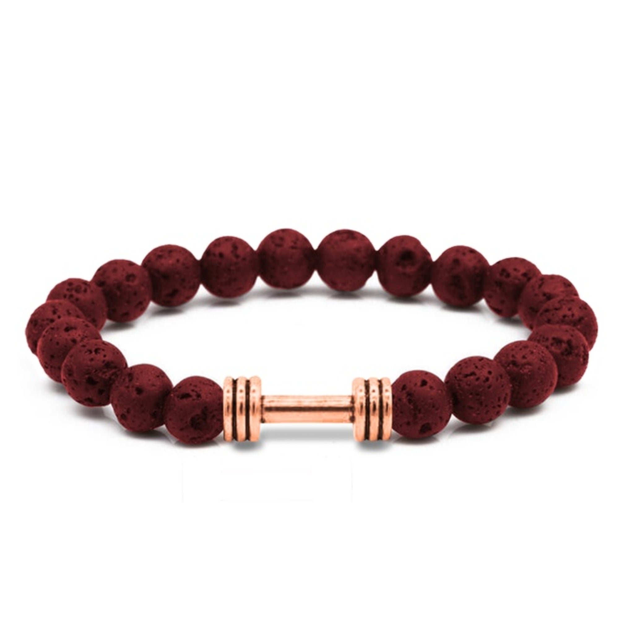 Men's Natural Stone Dumbbell Bracelet by Akor