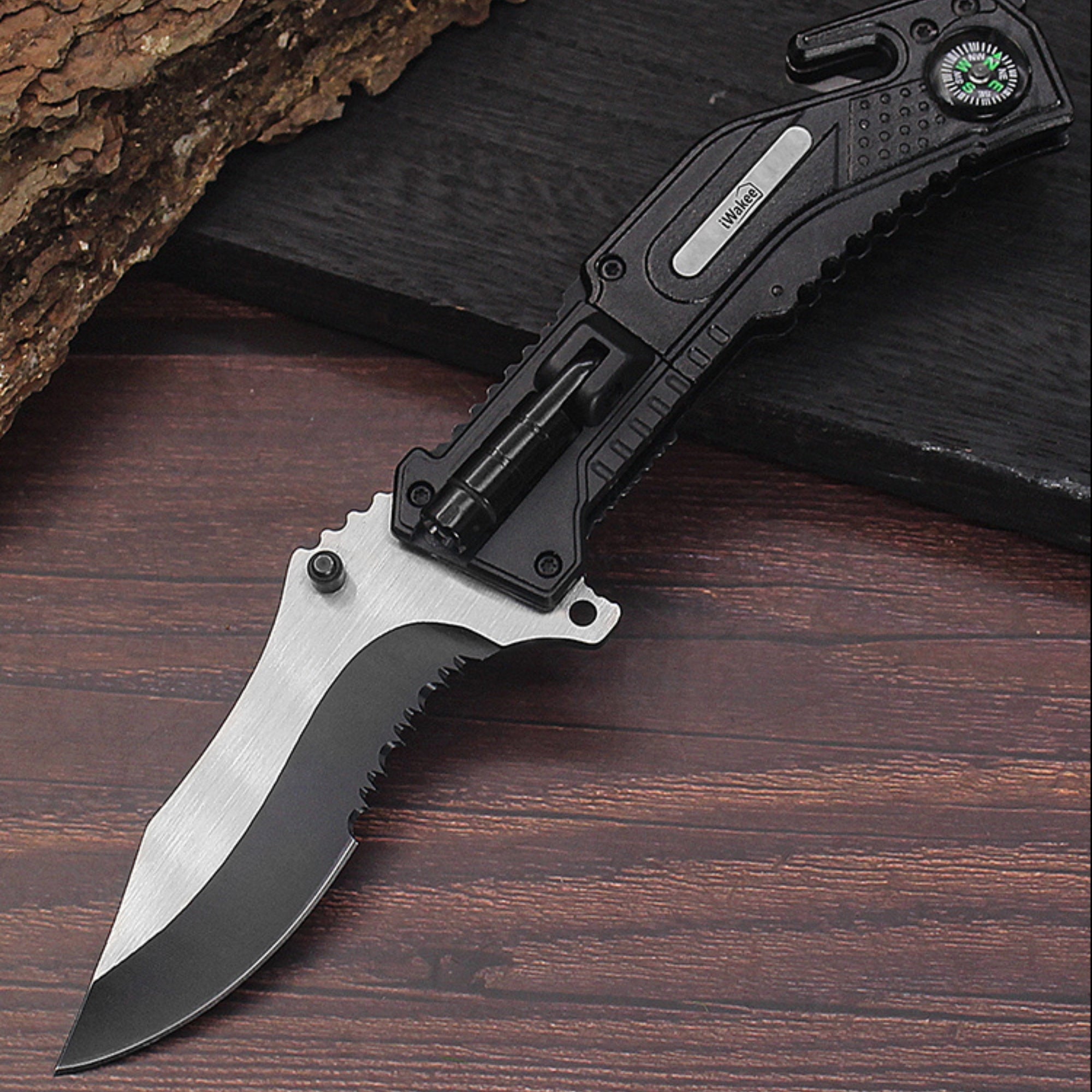 Pocket Knife with Clip Folding Knife Tactical Knife ( 5-in-1 )