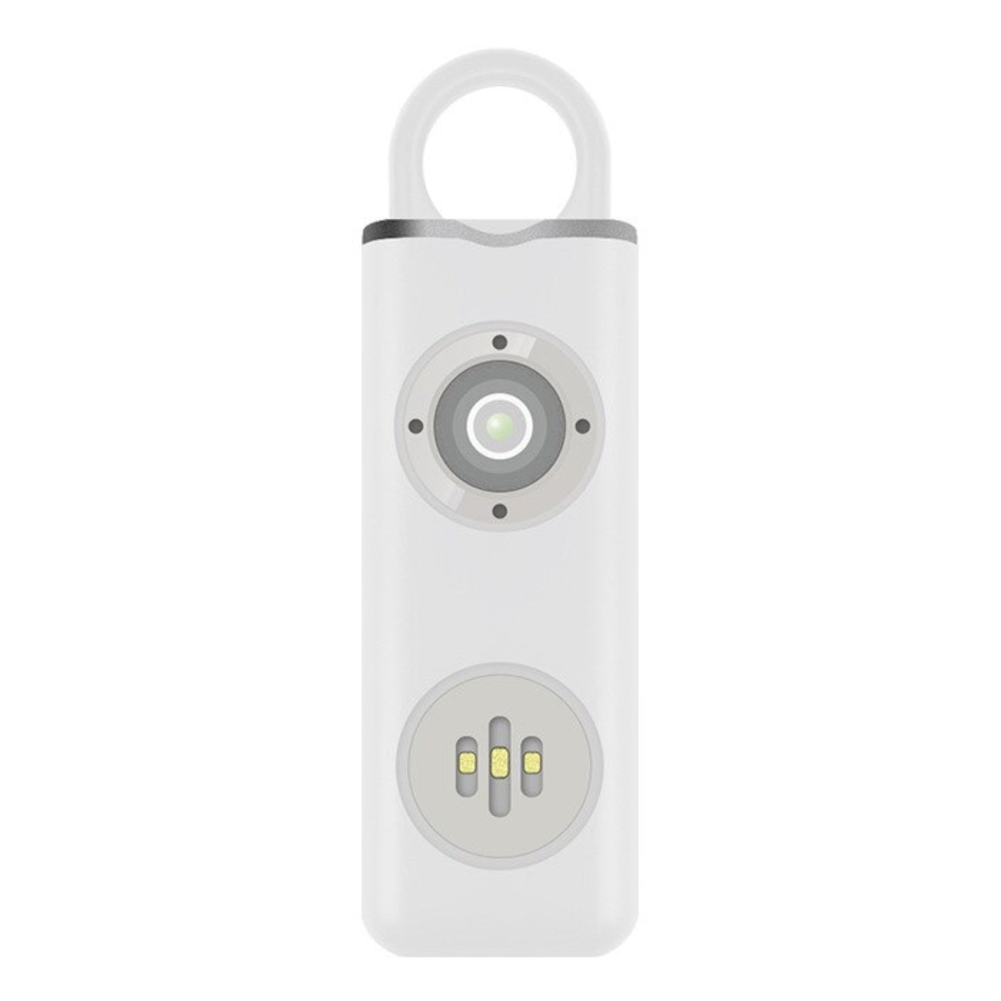 Rechargeable Self-Defense Alarm with High-Decibels and Strobing Light
