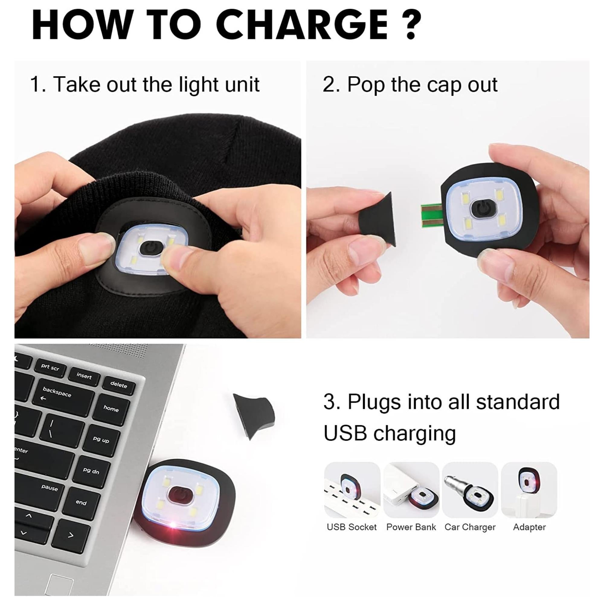 Unisex LED Lighted Winter Hat