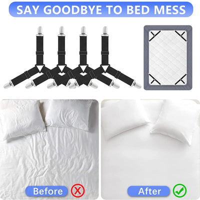 4-Piece Set Bed Sheet Clip Fasteners