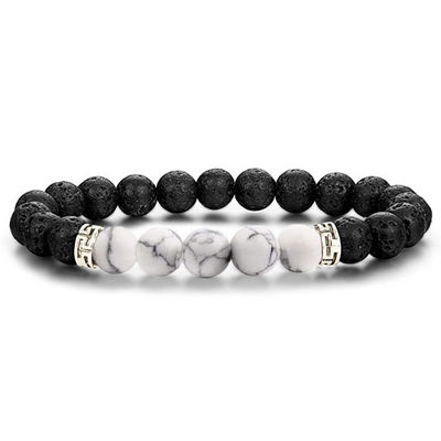 Lava Stone Chakra Diffuser Bracelet with Optional Essential Oils