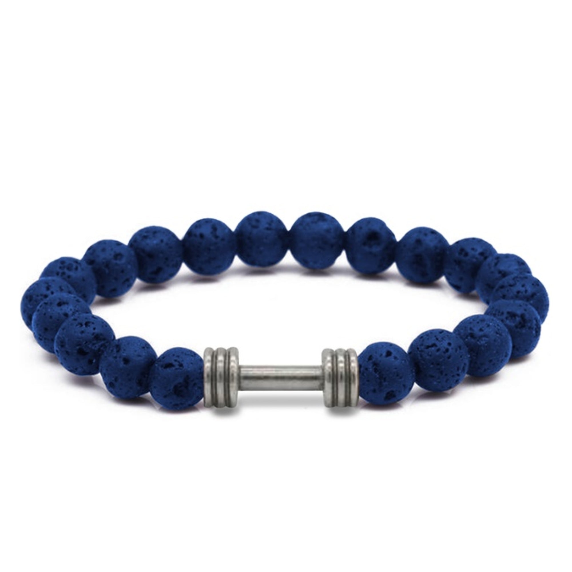 Men's Natural Stone Dumbbell Bracelet by Akor