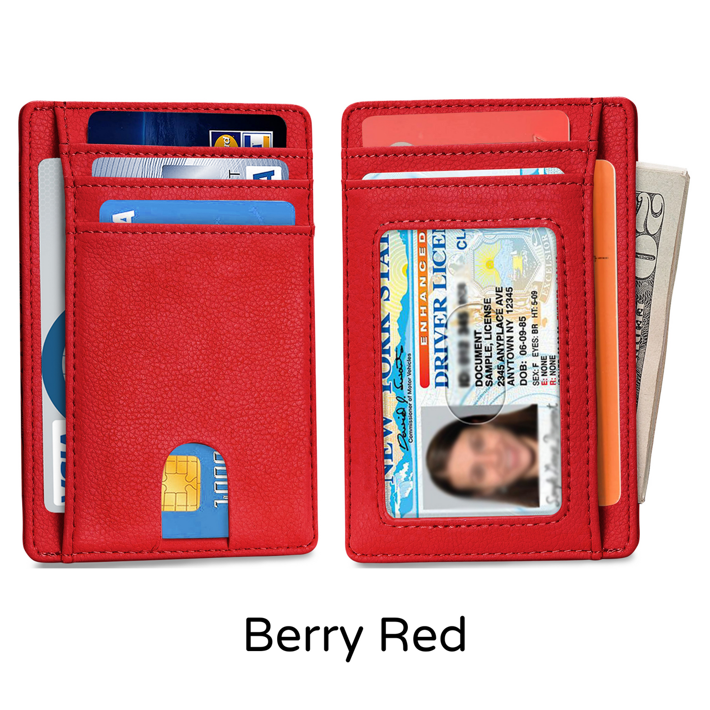 Ciana Slim Faux Leather Wallets For Men & Women