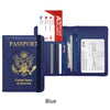 PU Leather RFID Passport and Vaccine Card Holder Combo