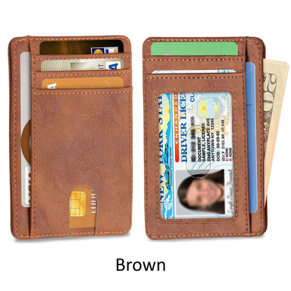 Ciana Slim Faux Leather Wallets For Men & Women