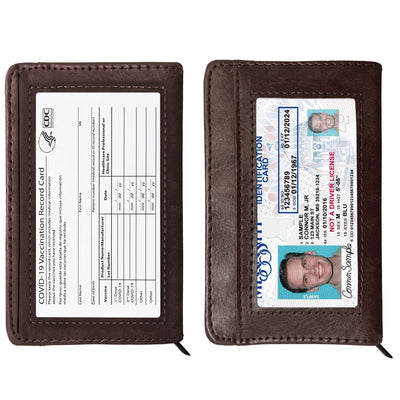 RFID-Blocking Slim Faux Leather Wallet