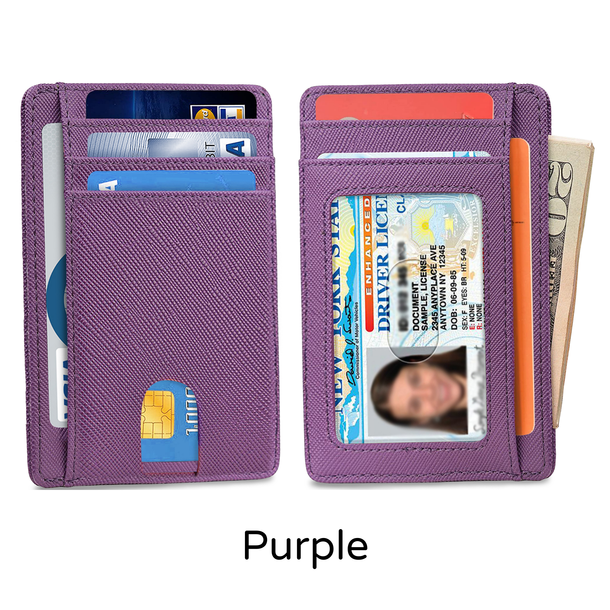 Ciana Slim Faux Leather Wallets For Men & Women