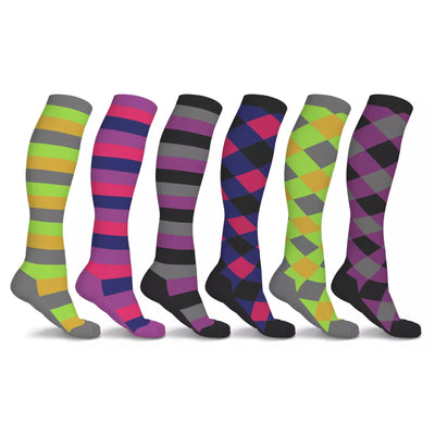 DCF Patterned Compression Socks (3 Pairs)