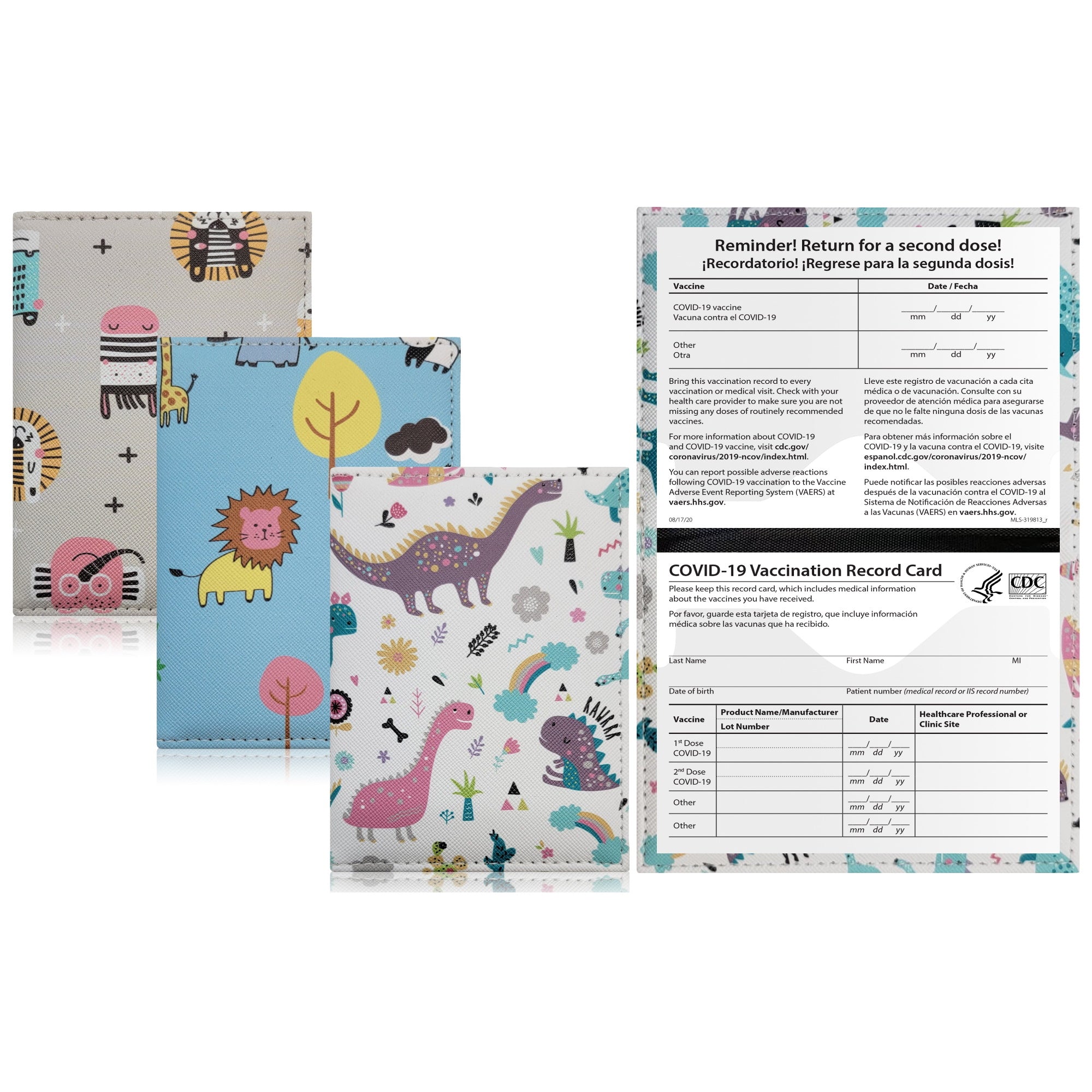 3-Pack: CDC Vaccination Record Holder