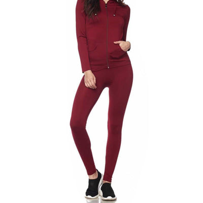 Women's Super-Stretch Comfy Yoga Legging & Workout Set with Zippered Jacket