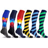 DCF Fun and Expressive Compression Socks (3- or 6-Pack)