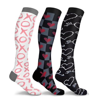 DCF Fun & Expressive Knee-High Compression Socks (3-Pairs)