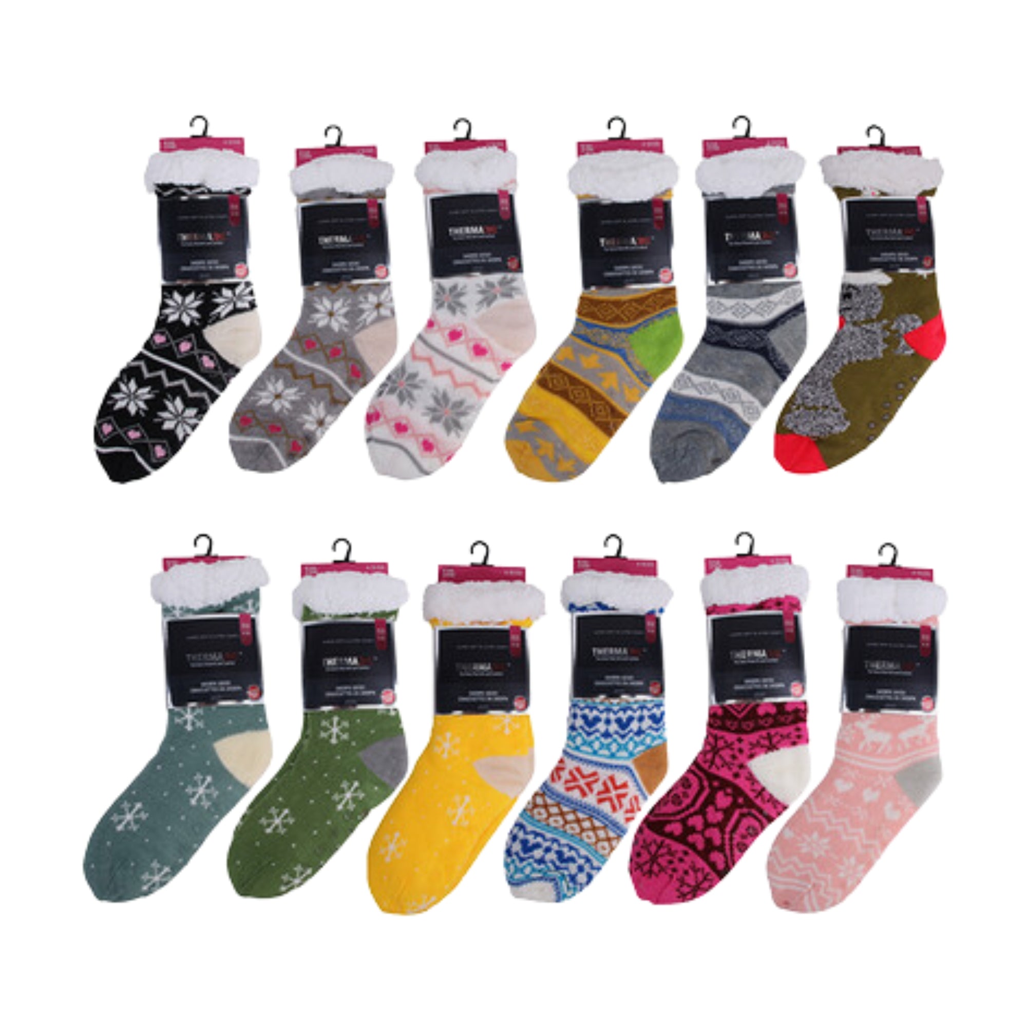 6-Piece Sherpa Socks Assorted