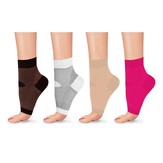 Copper-Infused Plantar Fasciitis Compression Foot Sleeves