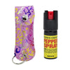 Pepper Spray Tool w/ Leather Pouch Keychain