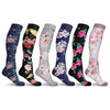 DCF Floral Compression Socks (3 or 6-Pairs)