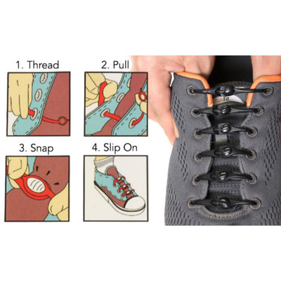 No Tie Shoe Laces for Kids and Adults Elastic Easy Comfort