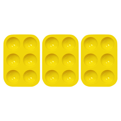 3-Pack: Semi Sphere Silicone Mold, Baking Mold for Making Hot Chocolate Bomb, Cake, Jelly, Dome Mousse